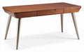 Wooden desk with drawer and metal legs 120 x 60 x 75cm for home office
