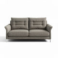 Gray fabric two-seater sofa with contemporary design 180 x 90 x 85cm